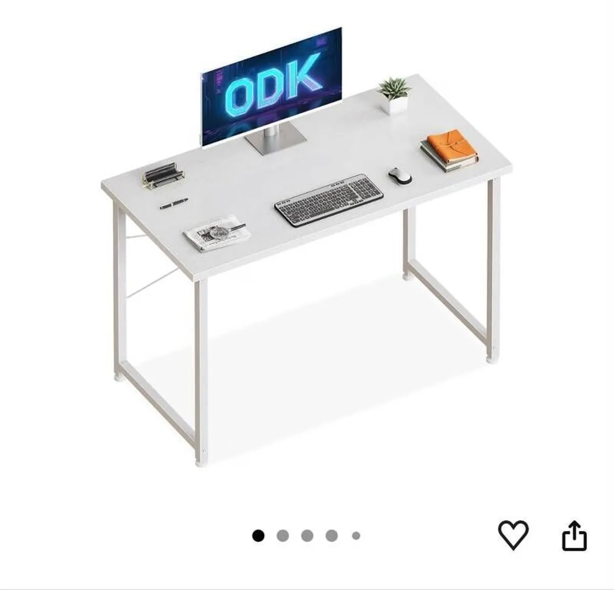 White ODK Computer/Study Desk - Image 3
