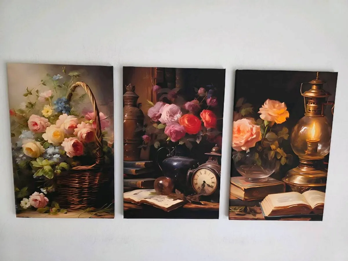 3 framed printed canvas 35x55cm each photo - Image 4