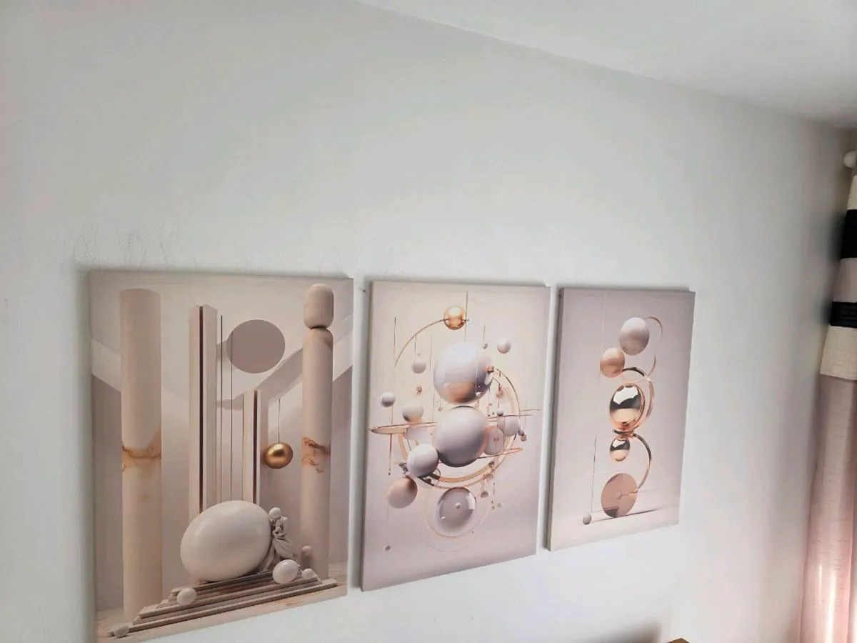 3 framed printed canvas 45x65cm each photo - Image 2