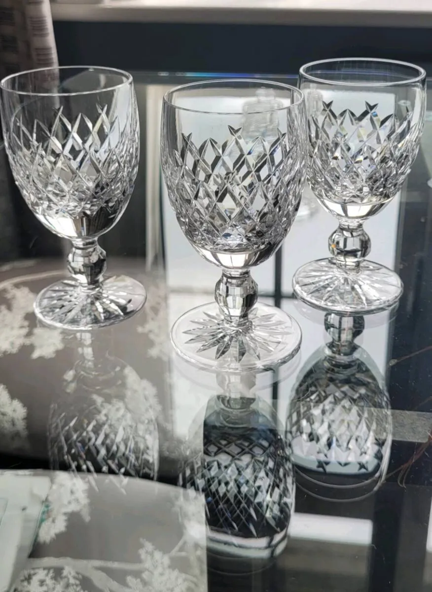 Waterford crystal Sherry Glasses x 3 - Image 1