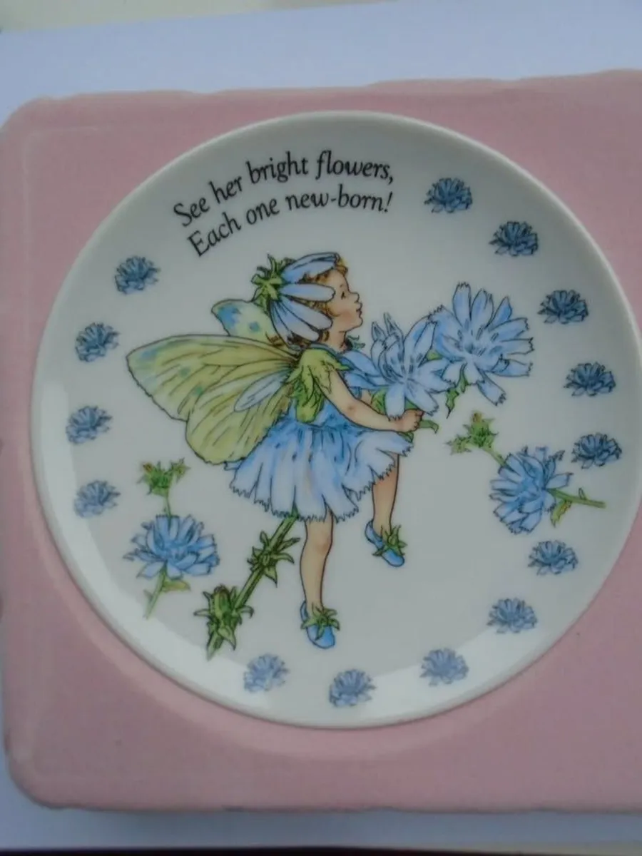 Flower fairy plate, home decor, Gift - Image 1