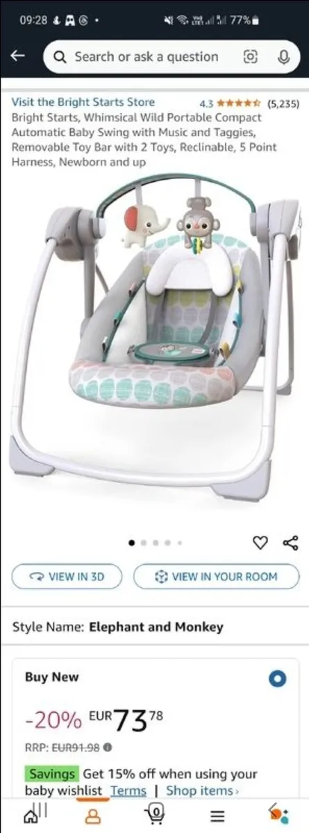 Baby swing - Image 2