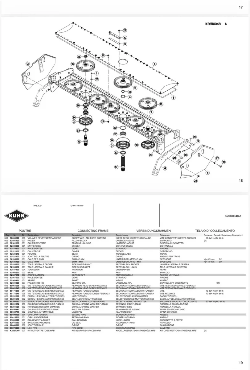 Wanted gears for a Kuhn 252 Powerharrow - Image 2