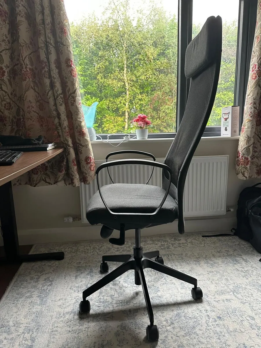 IKEA MARKUS Office Chair – Dark Grey (Vissle) - Image 2