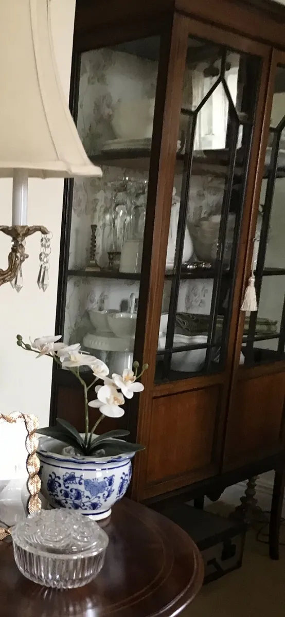 Antique Edwardian Display Cabinet - Image 2