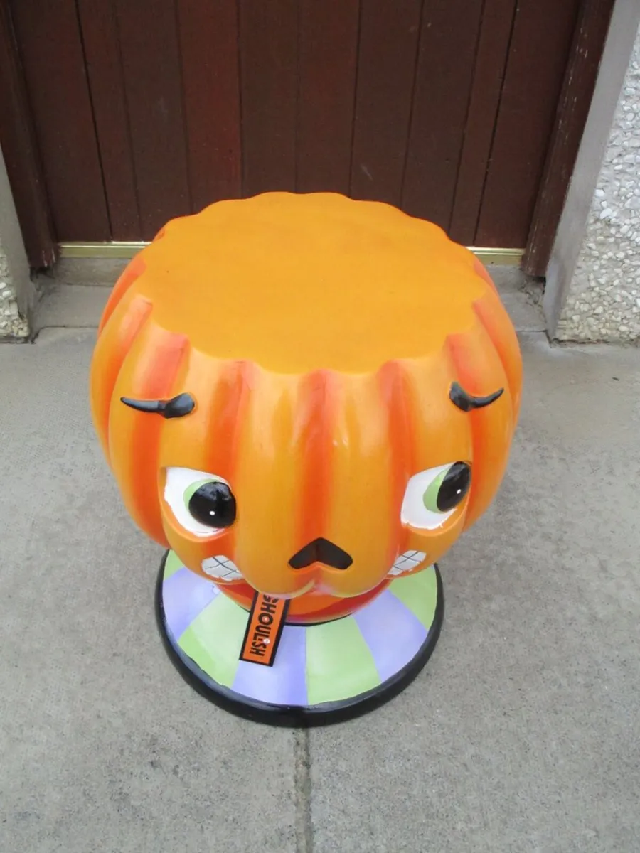 Novelty Pumpkin Stool/Table - Image 2