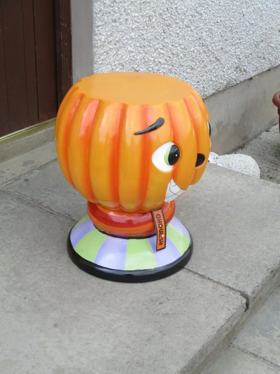 Novelty Pumpkin Stool/Table - Image 3