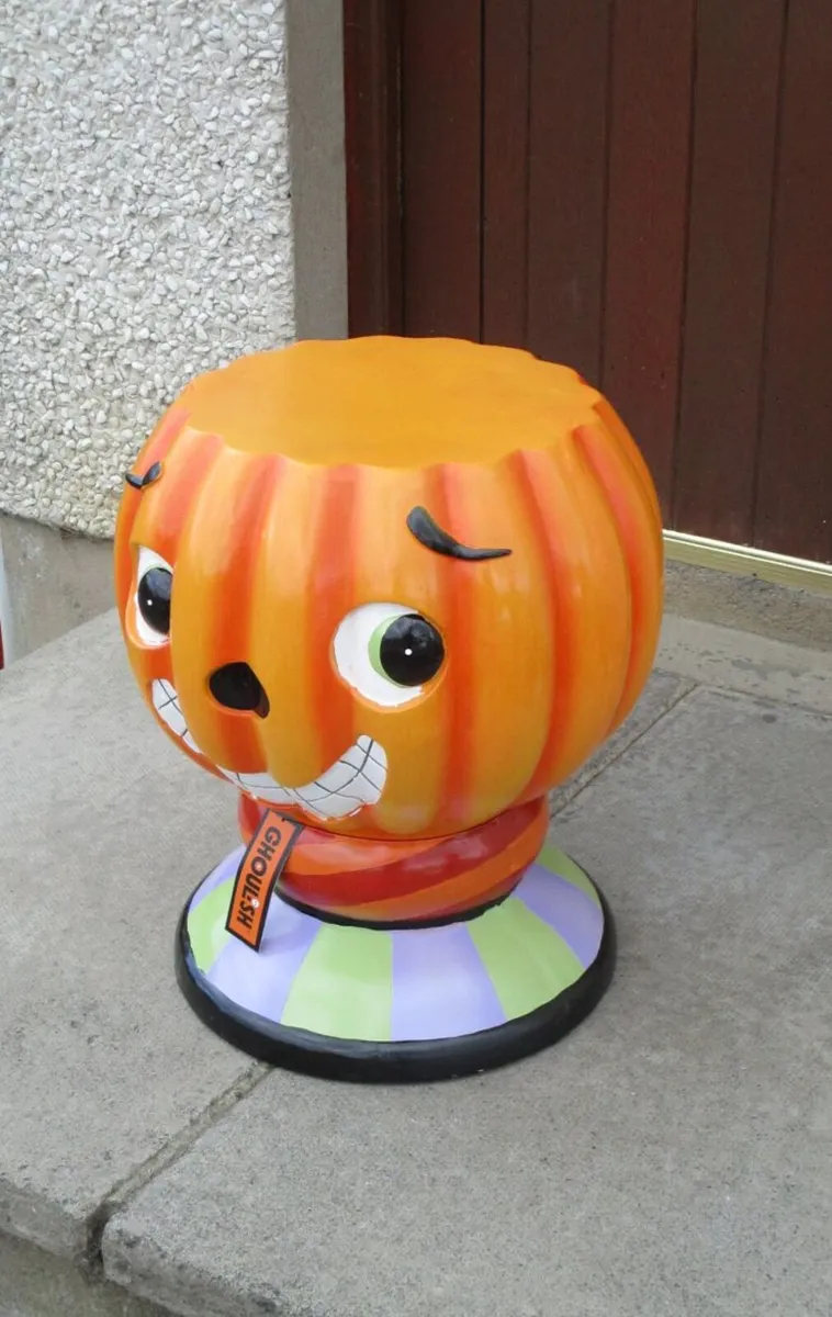 Novelty Pumpkin Stool/Table - Image 4