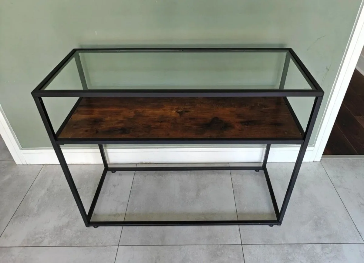 Glass Top Console Table - Image 1