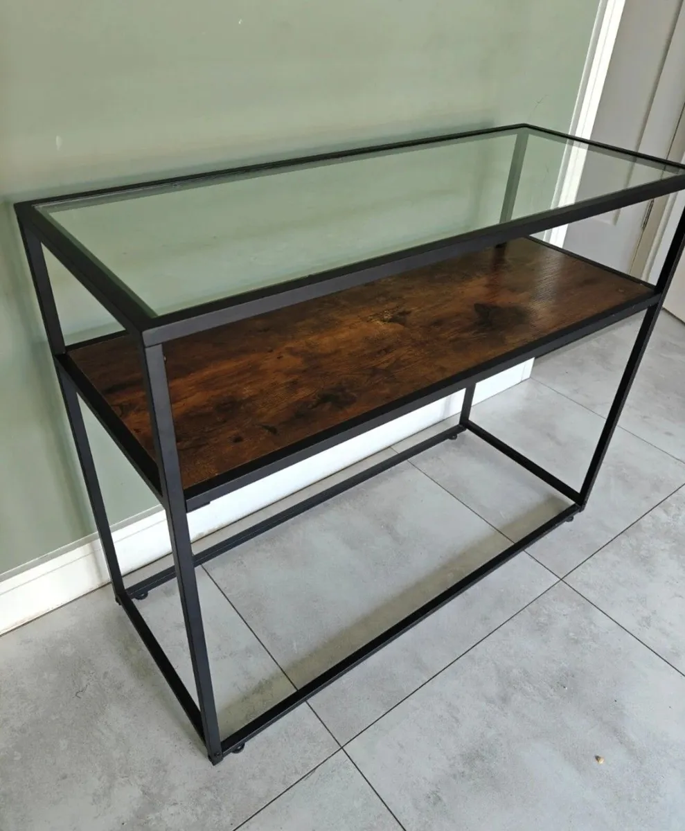 Glass Top Console Table - Image 2