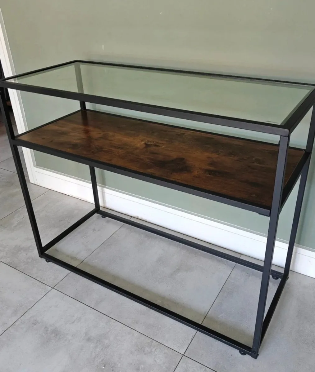 Glass Top Console Table - Image 3