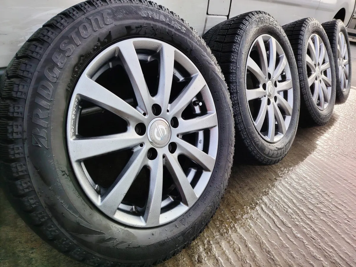 16" grey 5x112 alloys for VW, Skoda, Seat, Audi. - Image 1