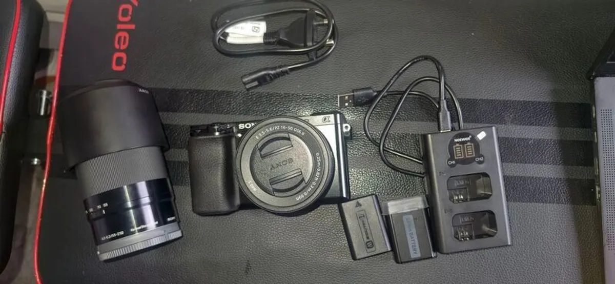 Sony Alpha a6100 Mirrorless Camera + Dual Lens Kit & Extras (Like New) - Image 2