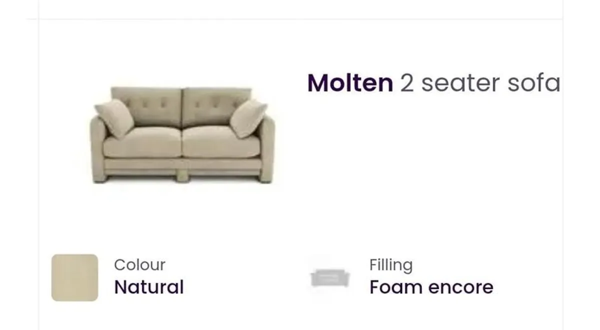 2 seater sofa - Image 1