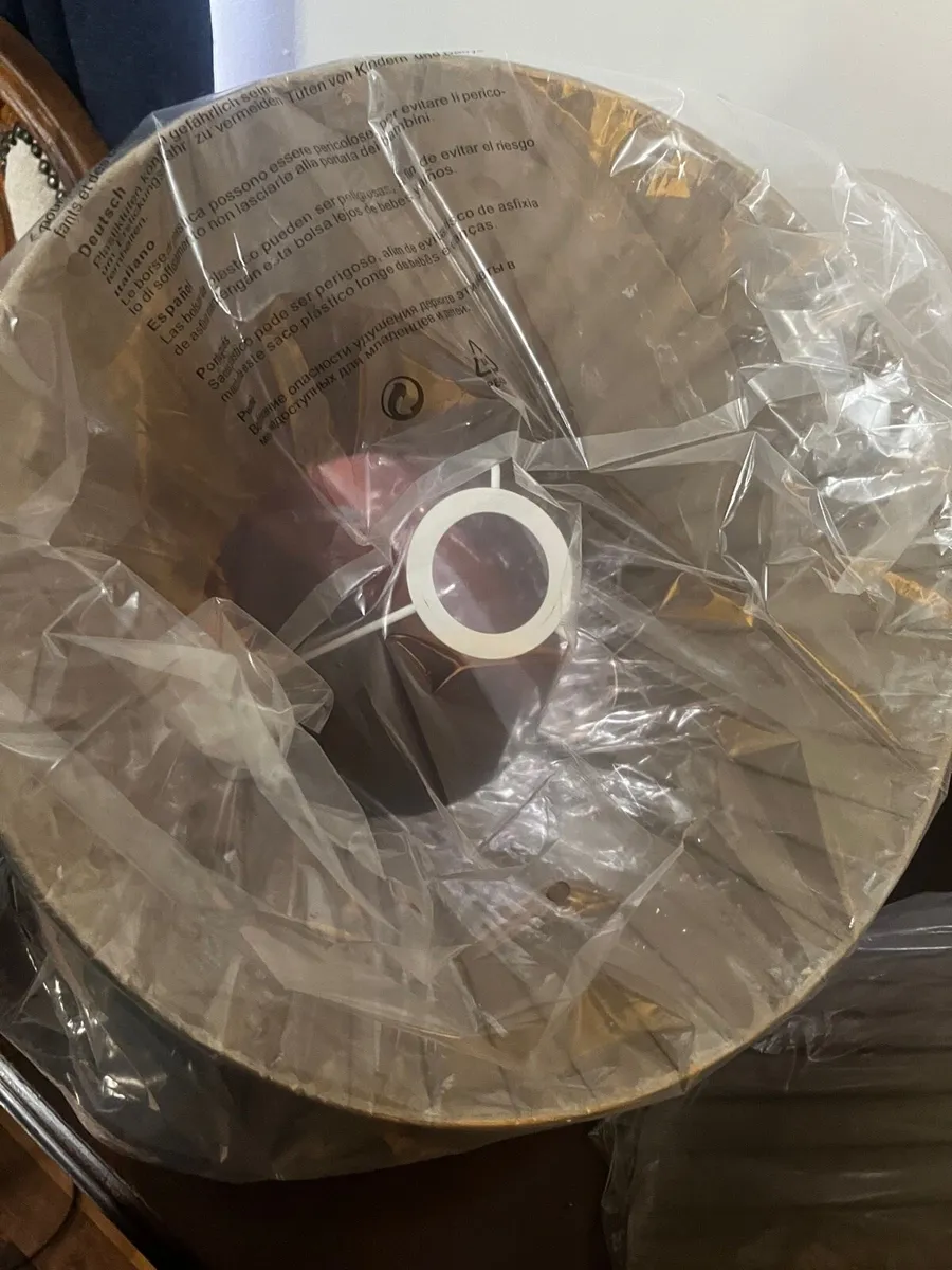 Two large lampshades (NEW) with original packaging - Image 4