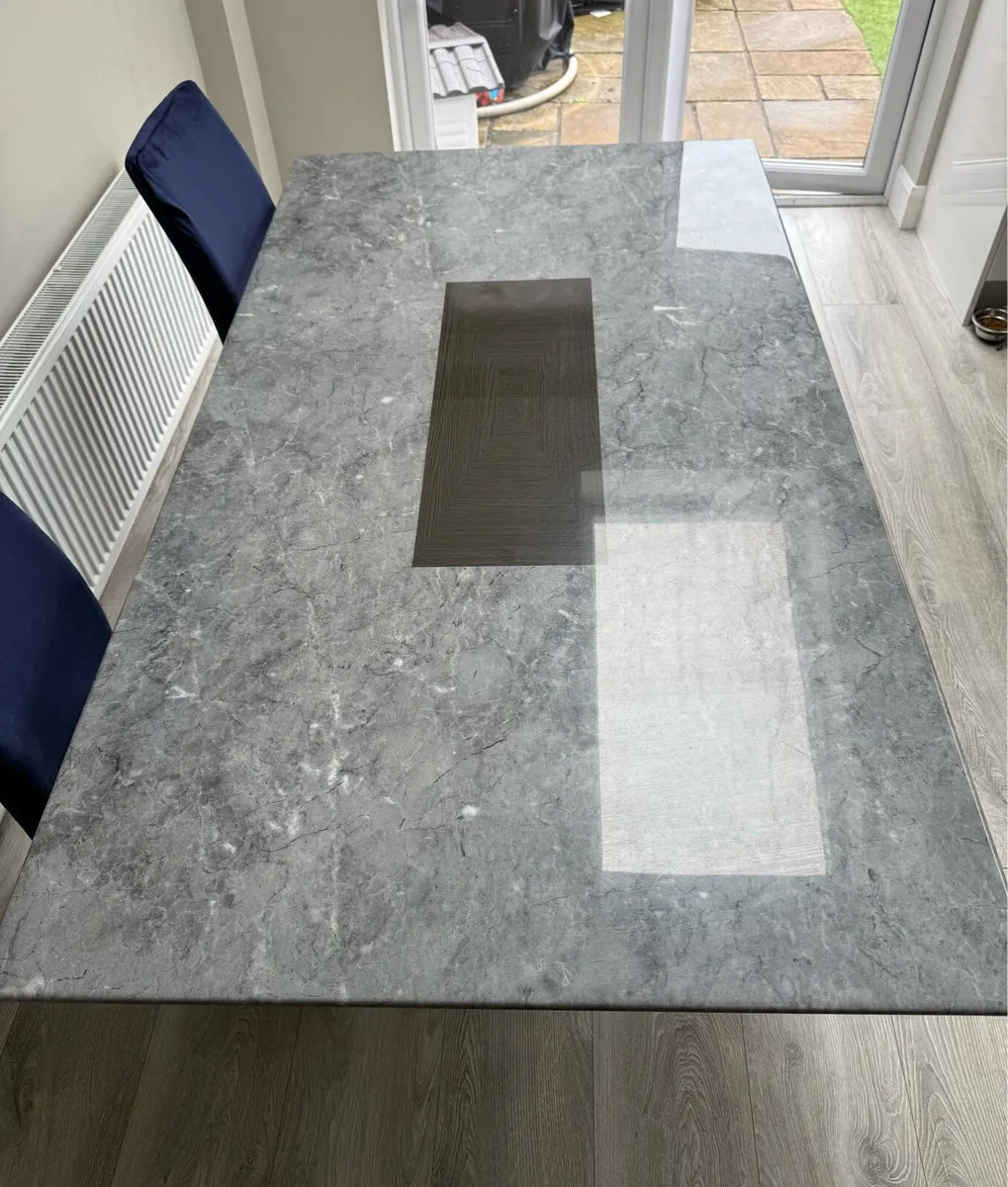 Marble Dining Table & Chairs - Image 3