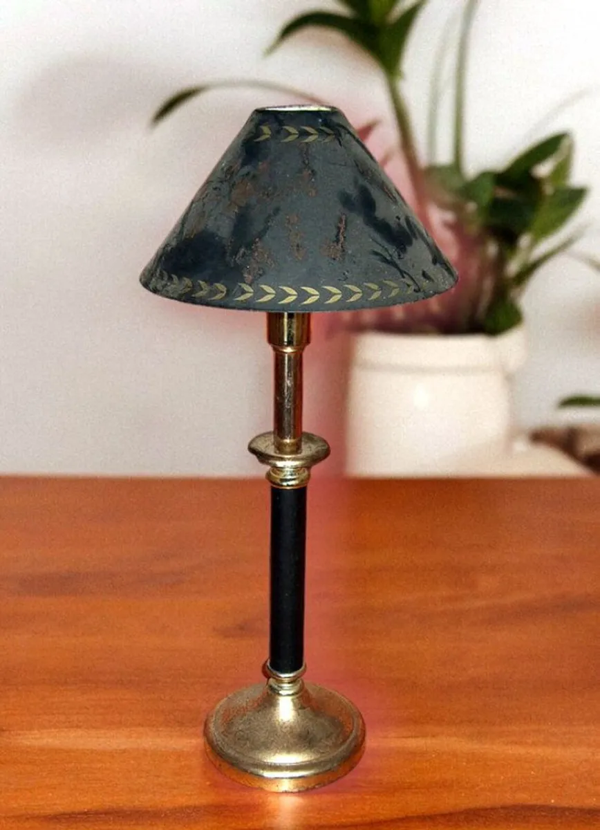 Pair Of Vintage Harrods Brass Table Lamps – PWO - Image 2