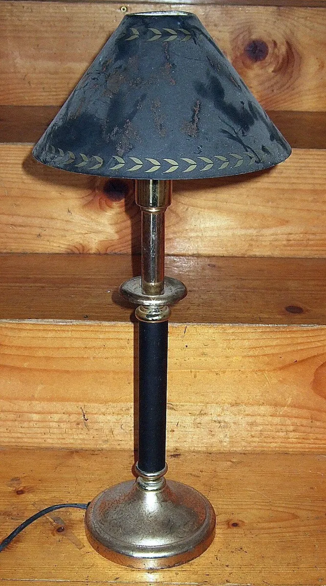 Pair Of Vintage Harrods Brass Table Lamps – PWO - Image 4