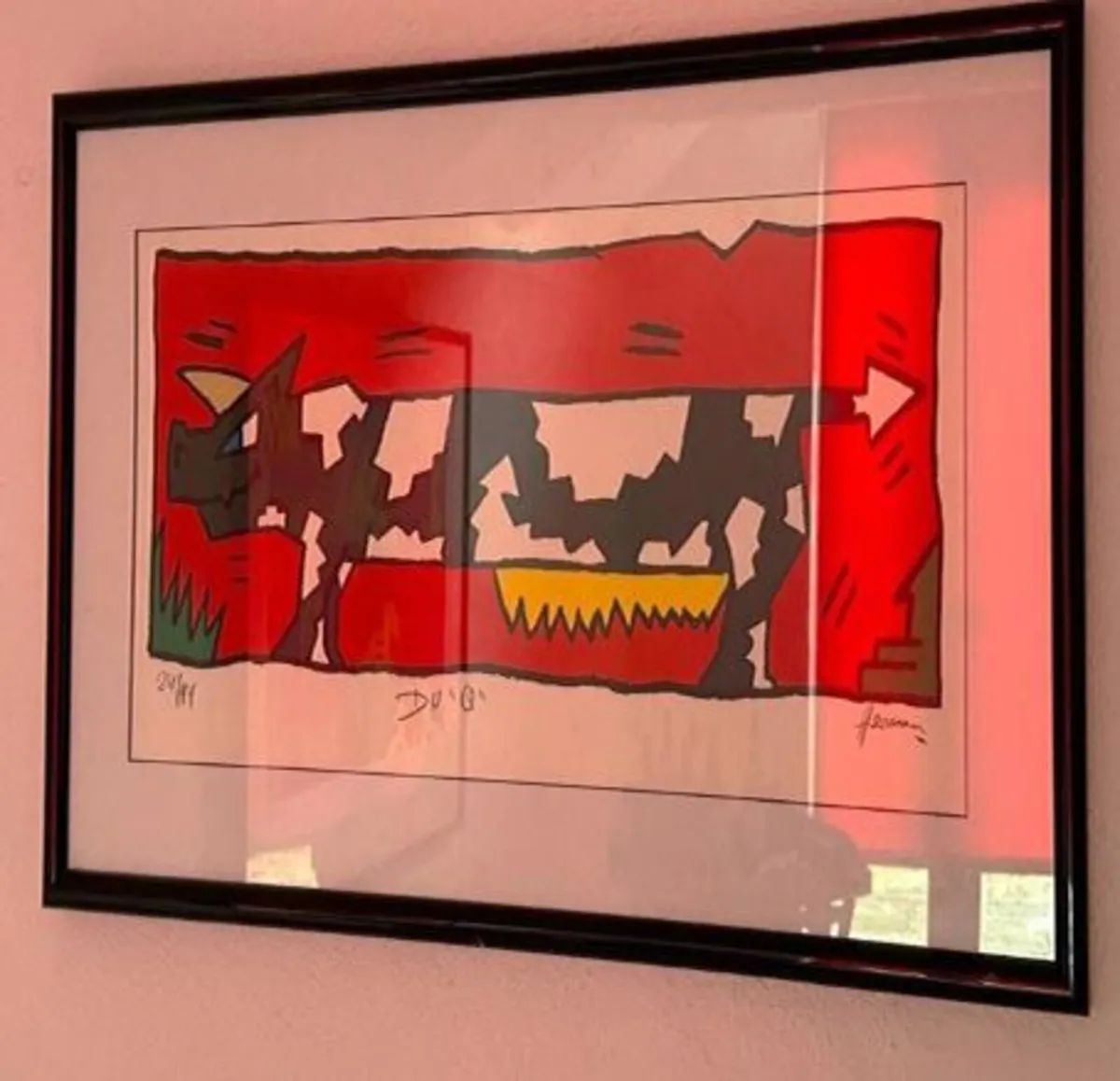 Limited Edition Print  24/94   pig by Hermann