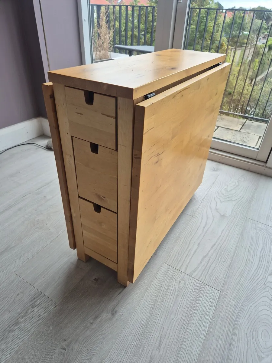 Drop leaf dining table - Image 2