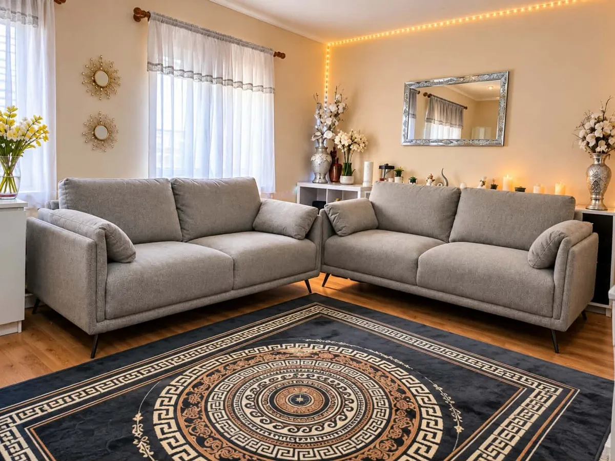 Brand new grey 2 + 2 sofa set for sale - Image 4