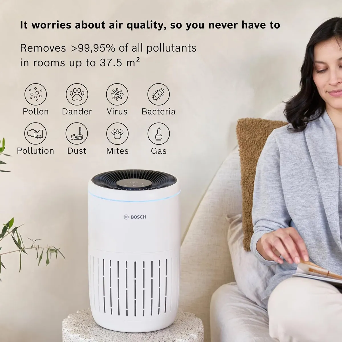 Bosch Air Purifier for Rooms Up to 37.5 - Image 2