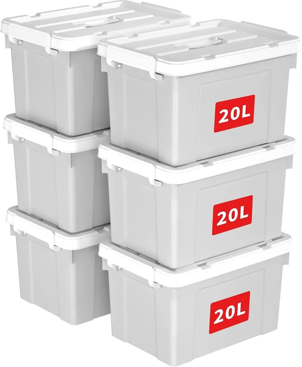 90lx4 Storage Boxes Plastic Box with Lids - Image 1