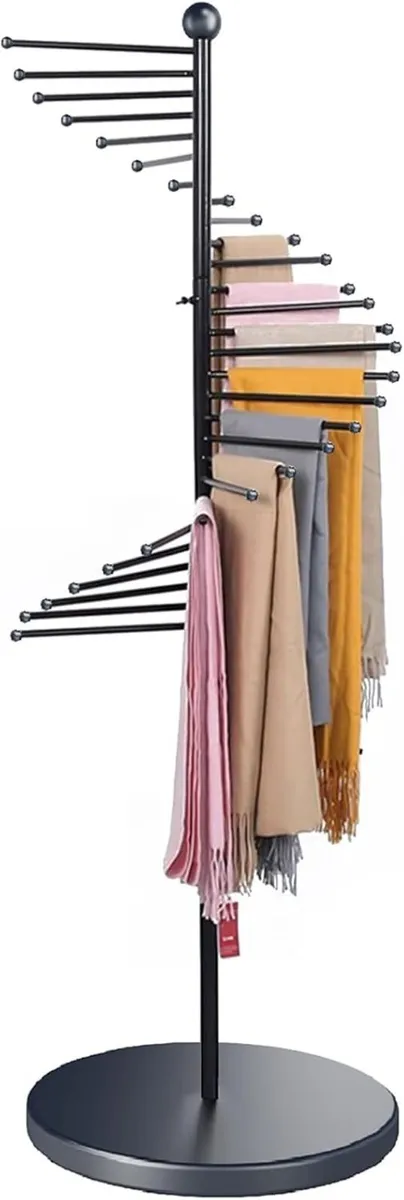 Freestanding Scarf Display Rack Metal Racks - Image 1