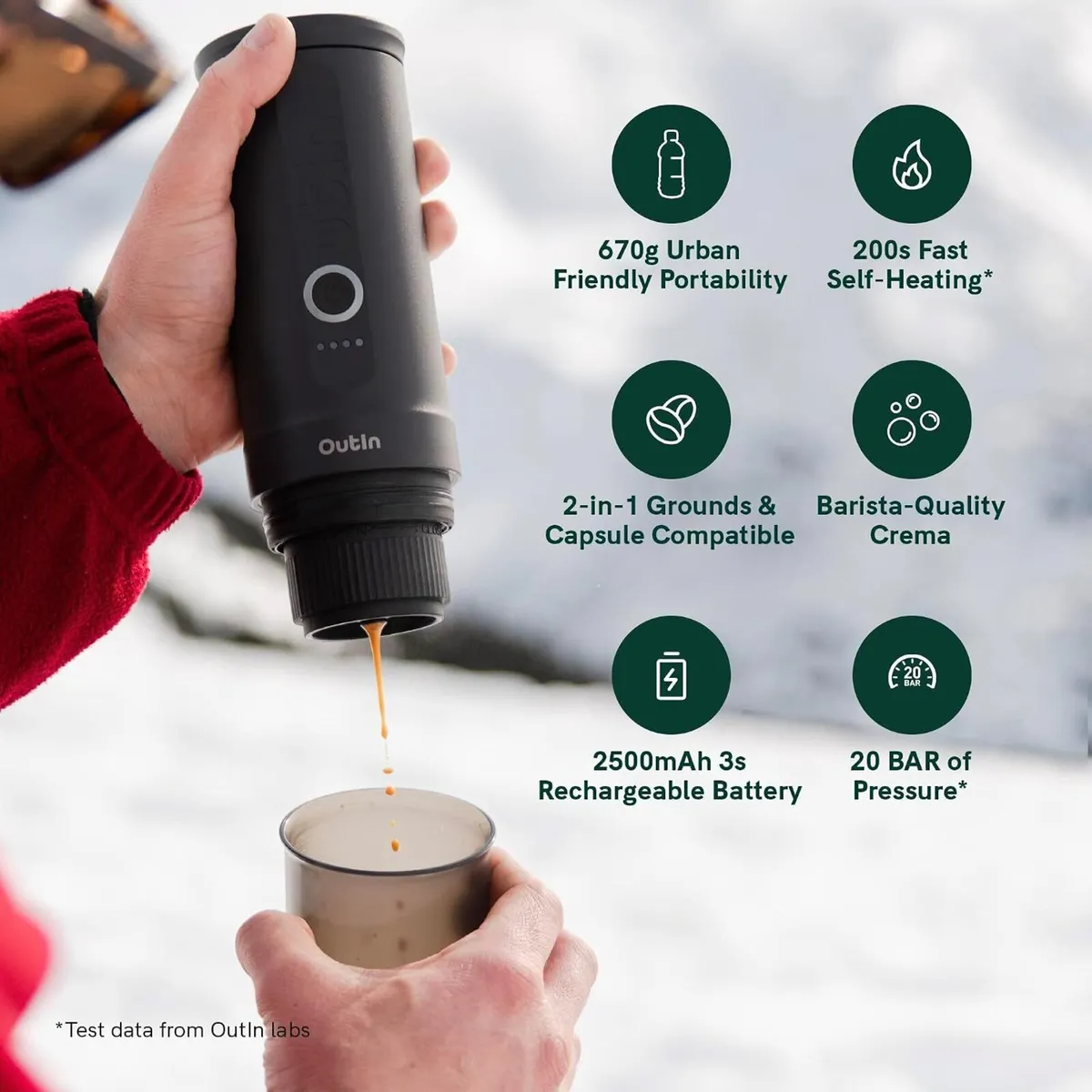 Portable Electric Espresso Machine Travel Coffee - Image 3