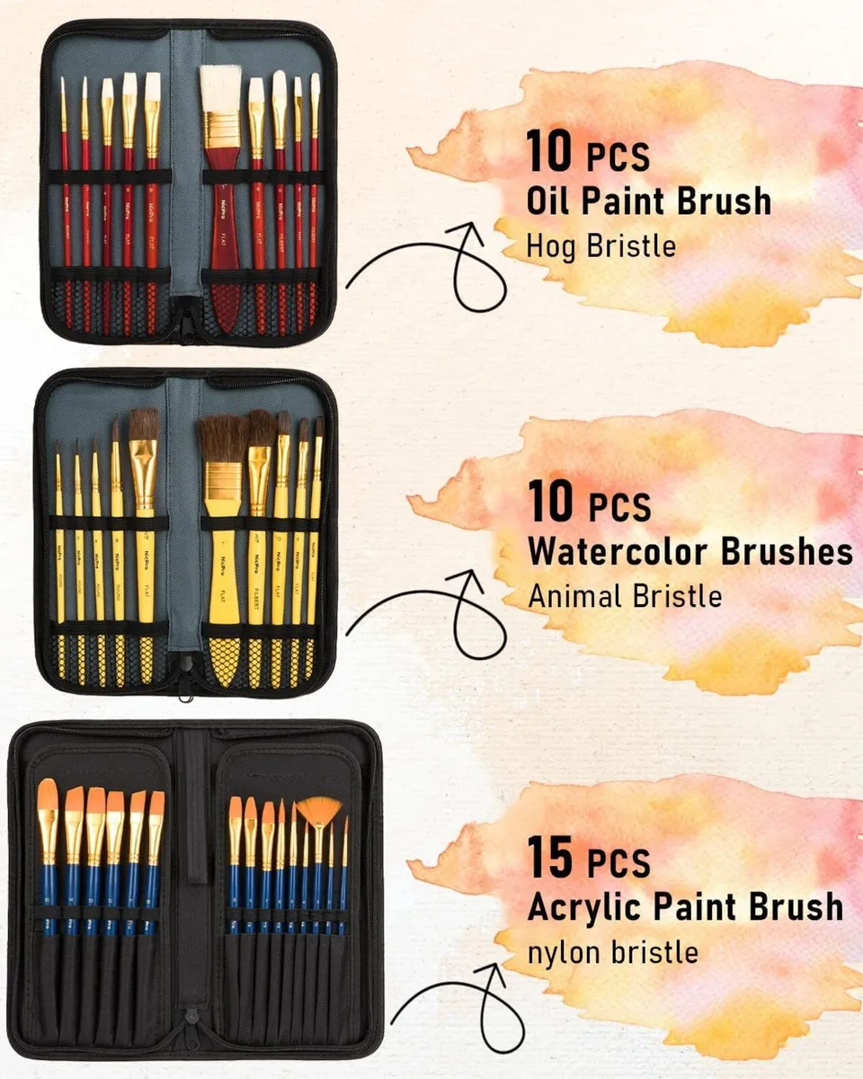 158pcs Deluxe Large Painting Kit with Metal - Image 3