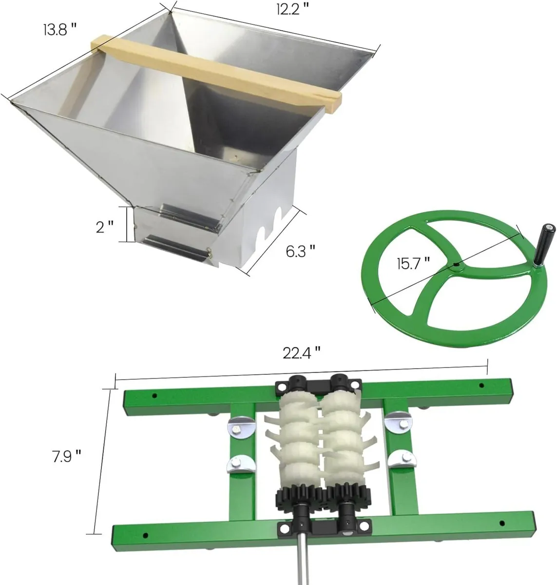 Fruit and Apple Crusher 7L Stainless Steel Manual - Image 4