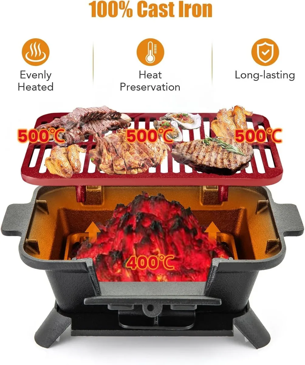 Iron Grill Tabletop Barbecue - Image 2