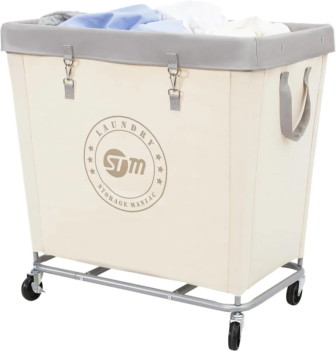 Laundry Hamper with Heavy Duty Steel Frame 320 - Image 1