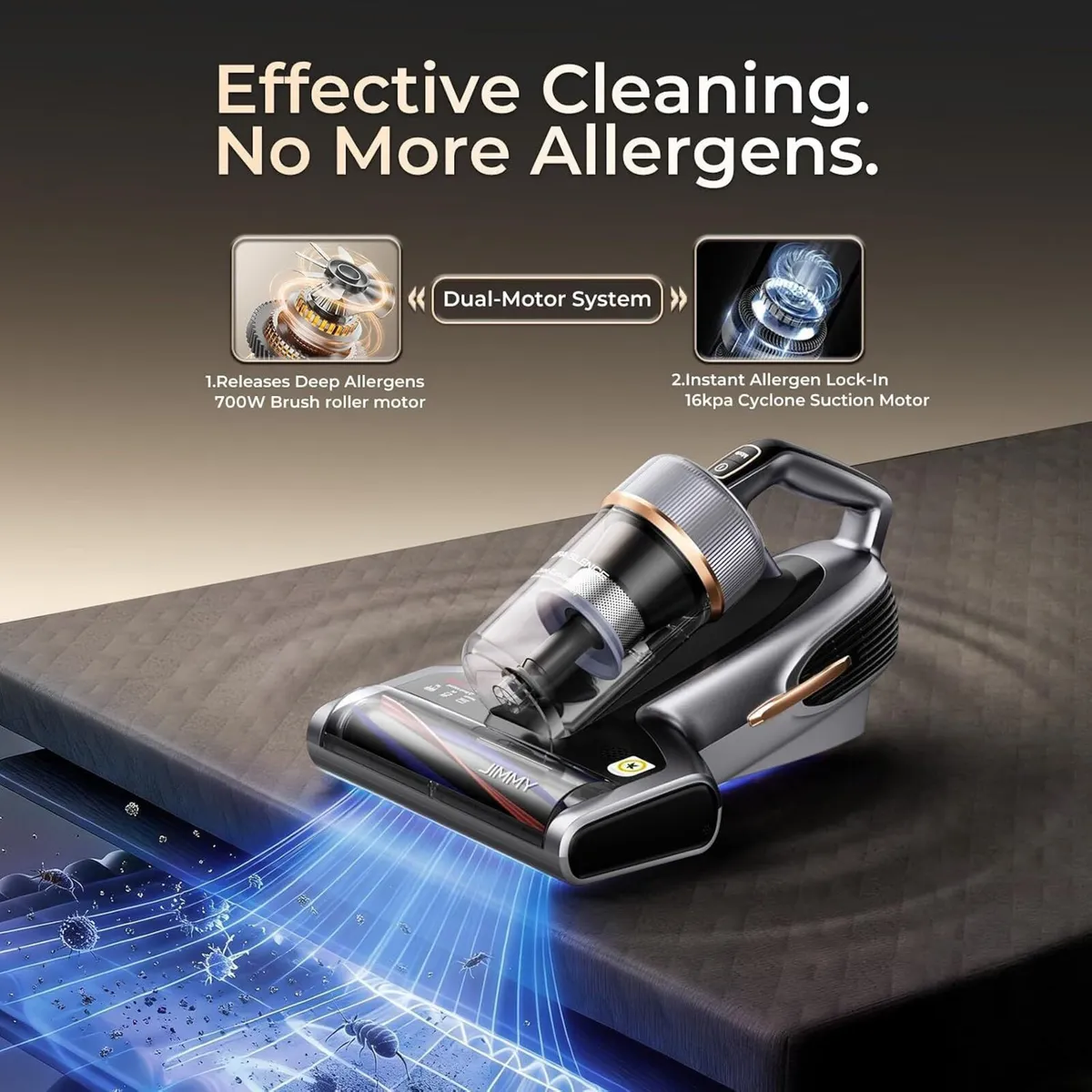 Pro Mattress Vacuum Cleaner with Dust Mite Sensor - Image 2