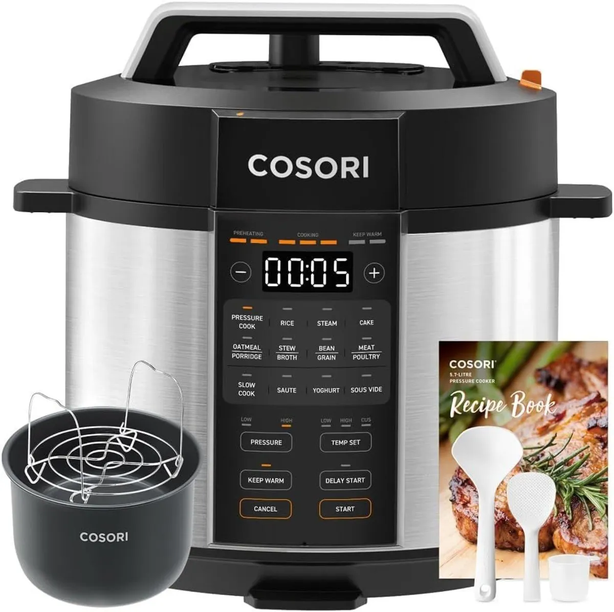 Electric Pressure Multi Cooker 5.7L Ceramic - Image 1