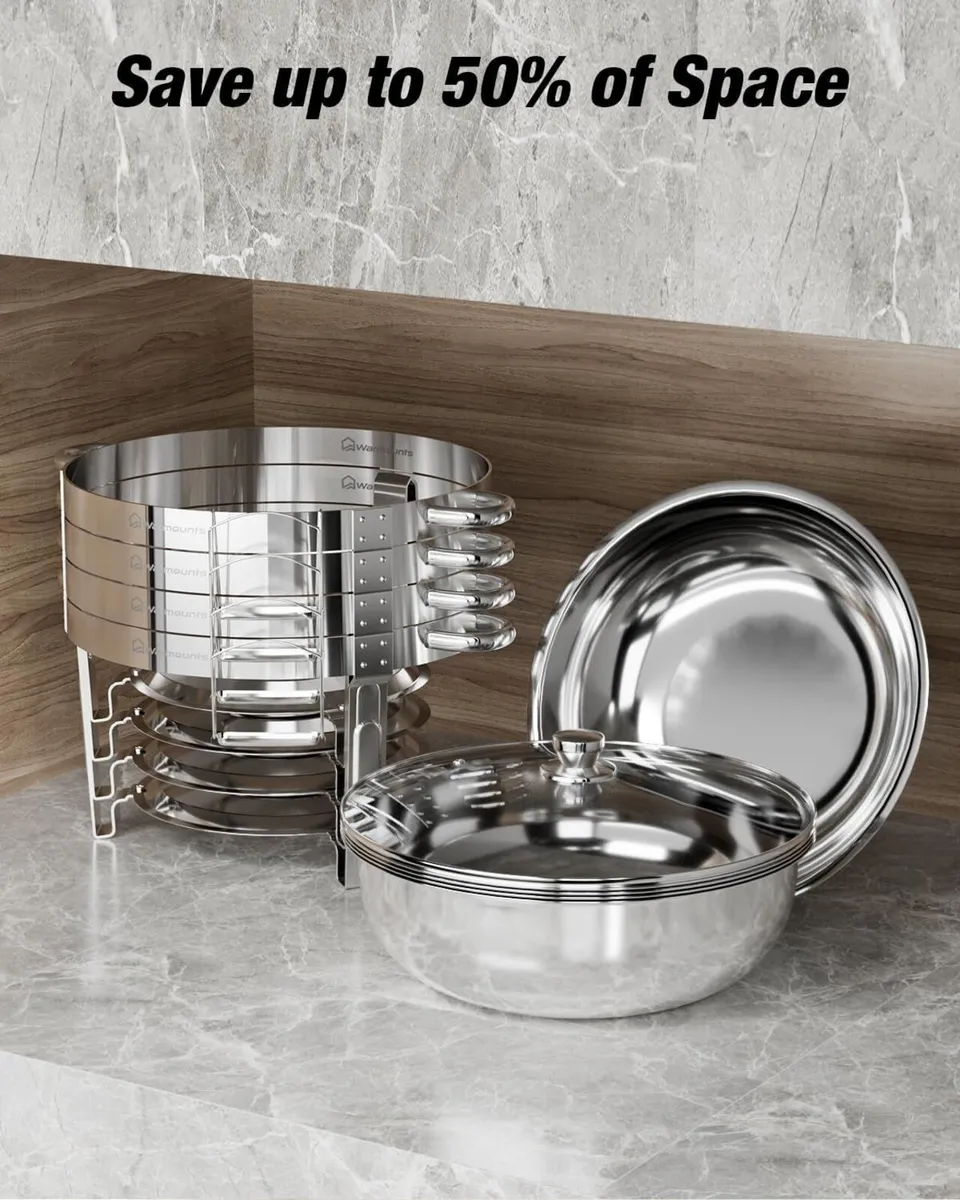 Round Chafing Dish Buffet Set with Glass Lid (4 - Image 4