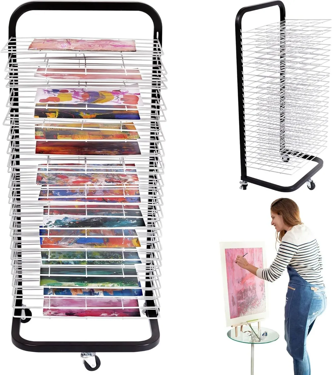 Art Drying Rack for Classroom Functional Mobile - Image 1