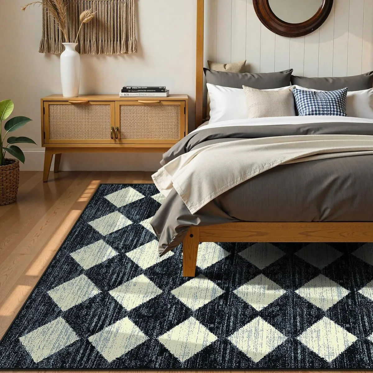 Washable Area Rug Soft Large Bedroom Non - Image 4