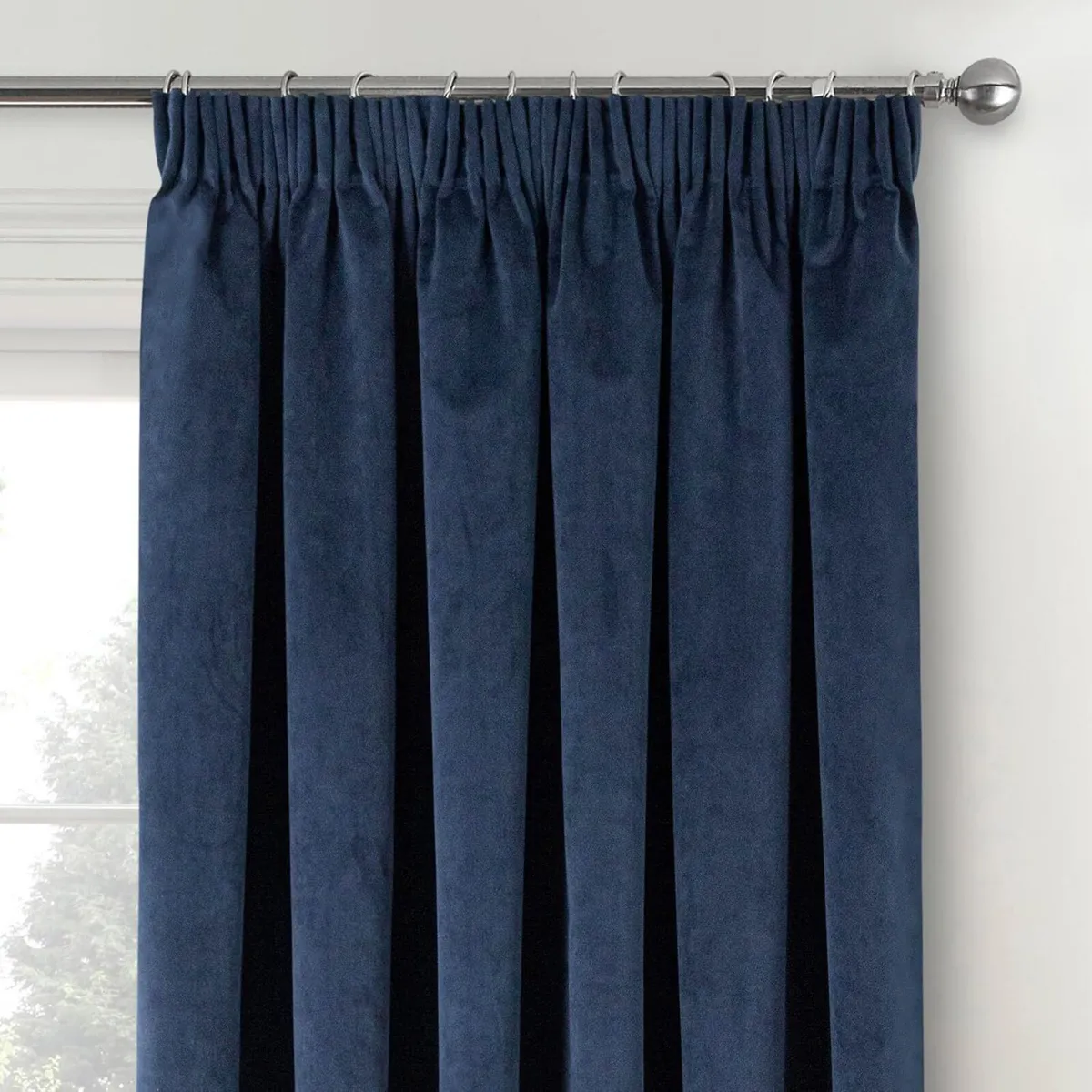Velvet Thermal 100% Blackout Curtains with Tape - Image 2