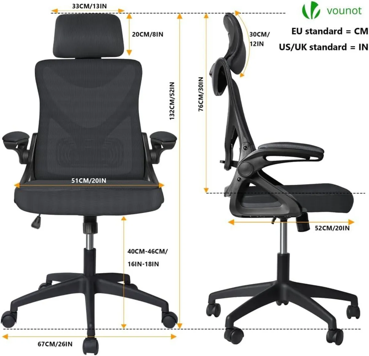 Ergonomic Office Desk Chair High Back Computer - Image 3