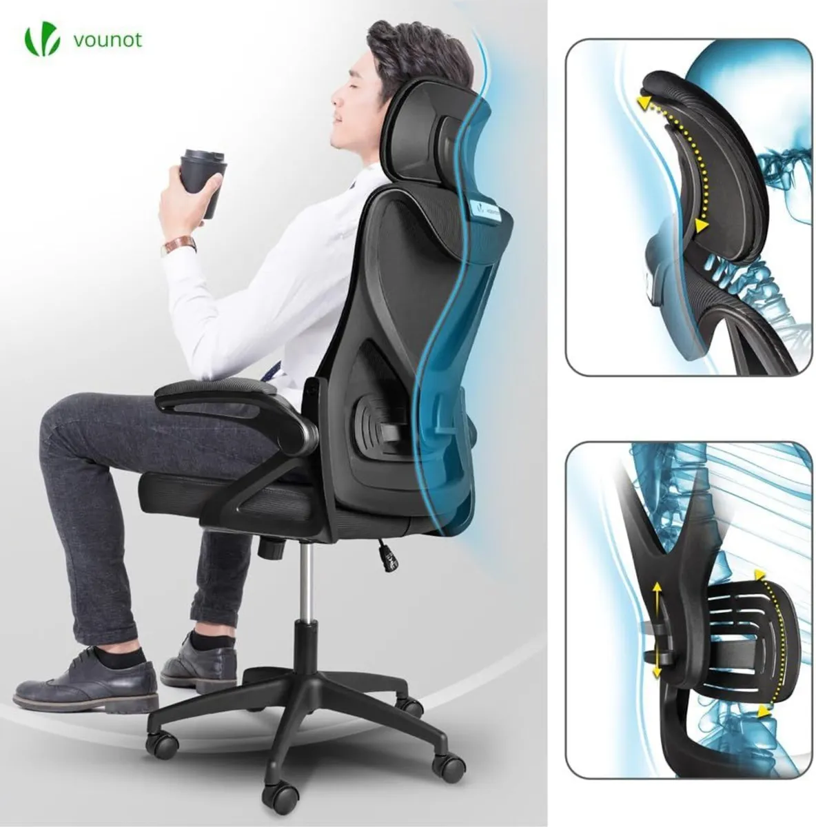 Ergonomic Office Desk Chair High Back Computer - Image 4