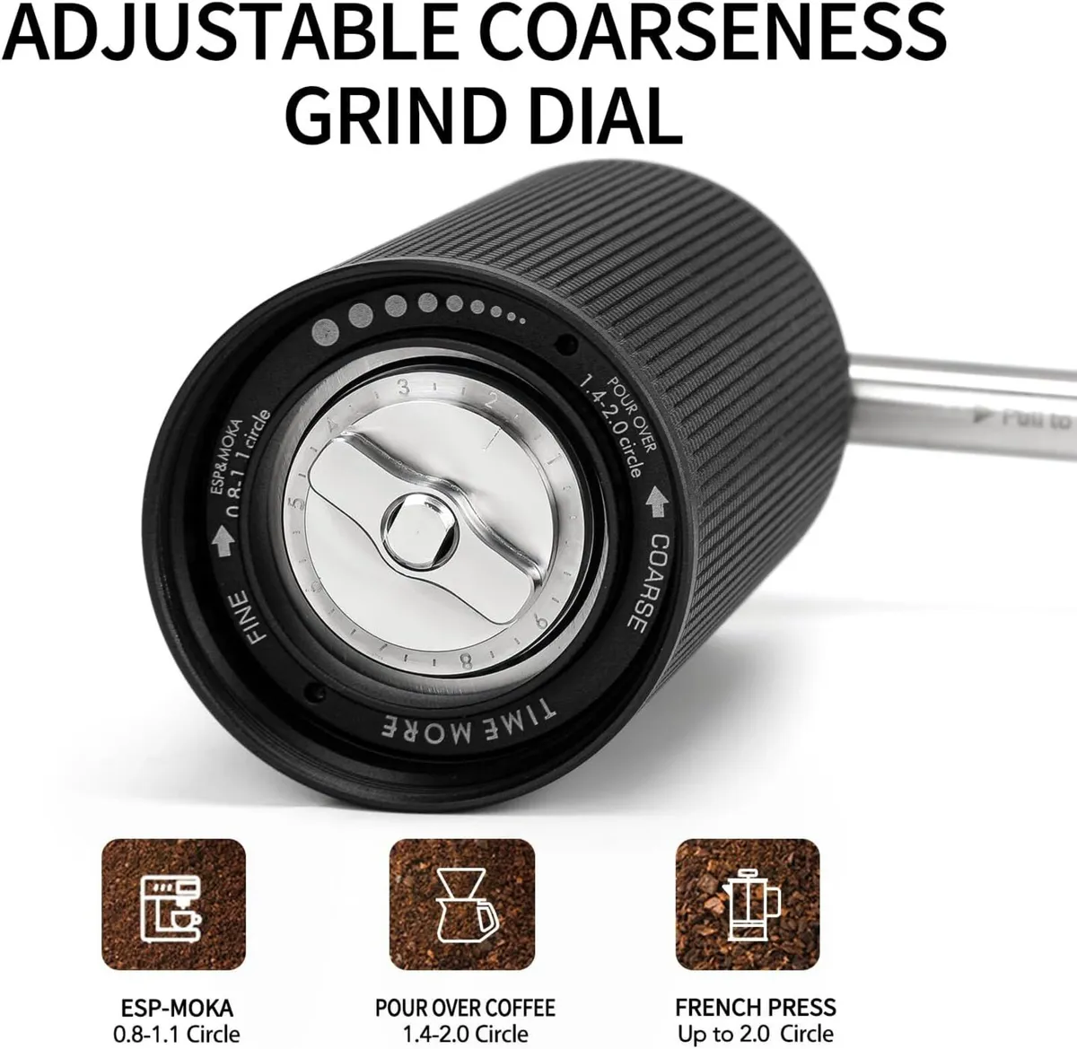 Manual Stainless Steel Coffee Bean Grinder - Image 4