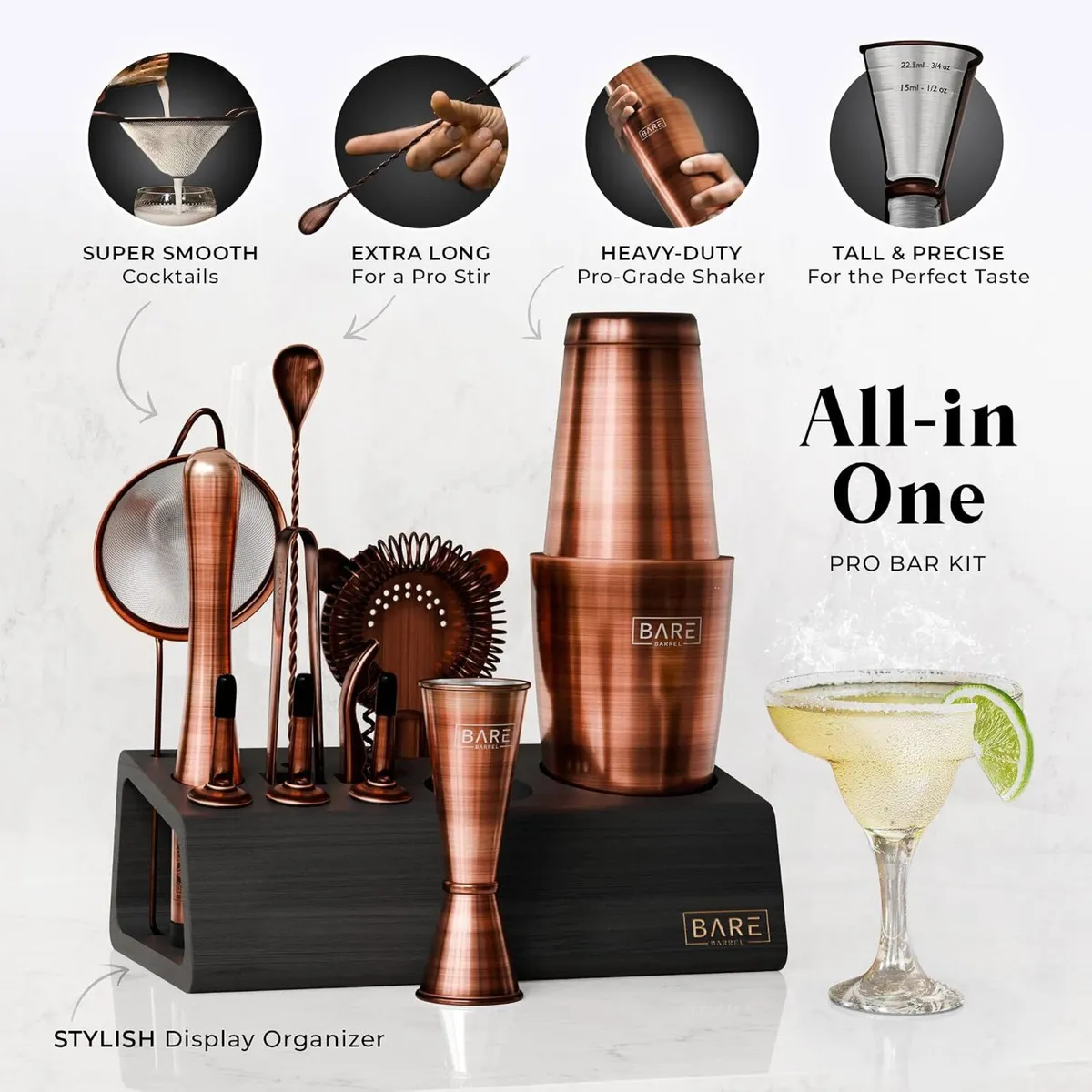 Cocktail Making Kit 14-Piece Bartender Shaker Set - Image 2