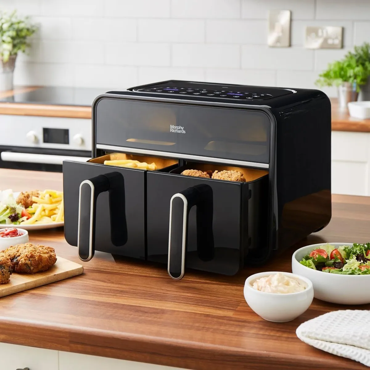 Digital Dual Zone Airfryer Compact Space Saving - Image 2