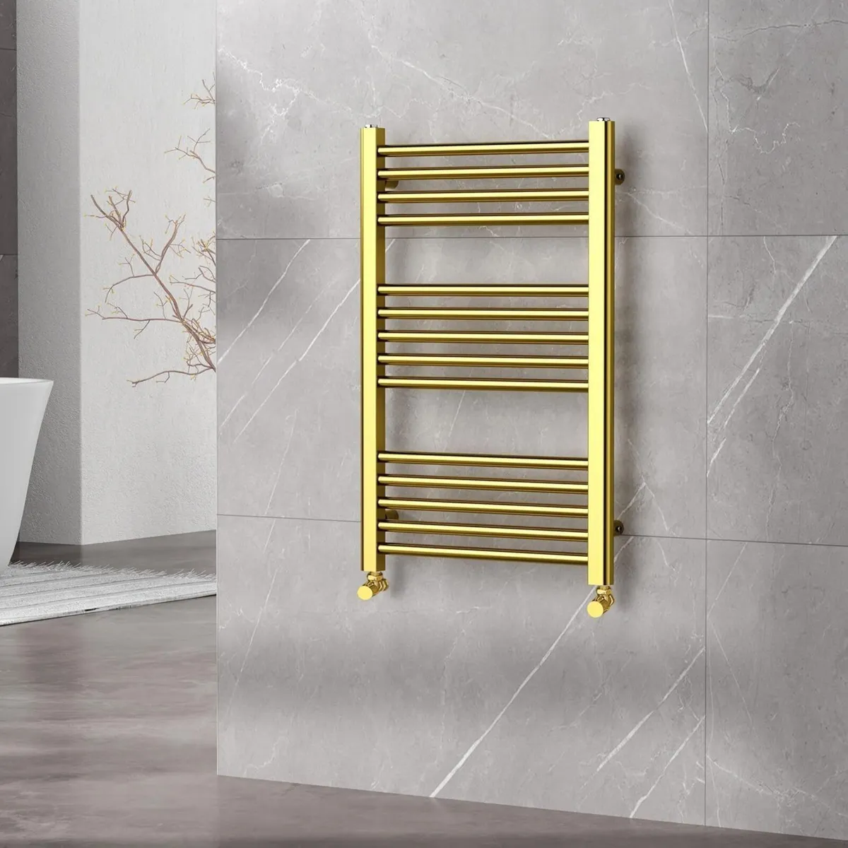 Bathroom Towel Rail Heated Radiator Wall Mounted - Image 2