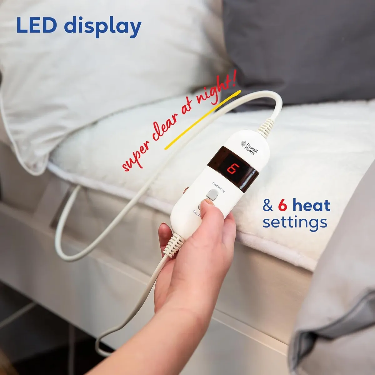 Electric Blanket Sherpa Fleece Heated Double - Image 4