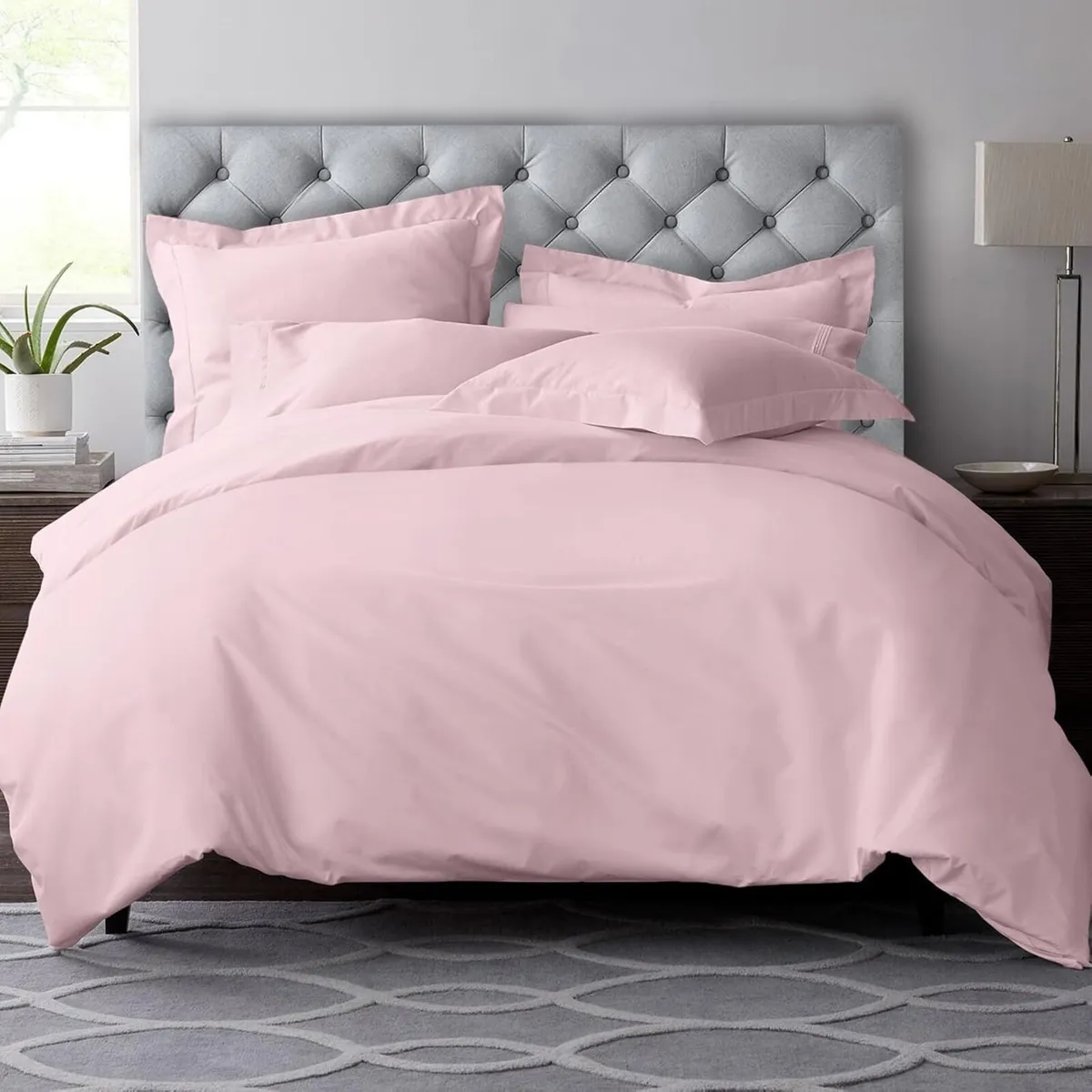 Cotton Duvet Cover Set King Size 600 Thread - Image 1