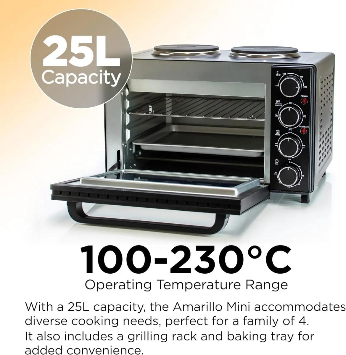 Amarillo Mini Oven 25L - Image 3
