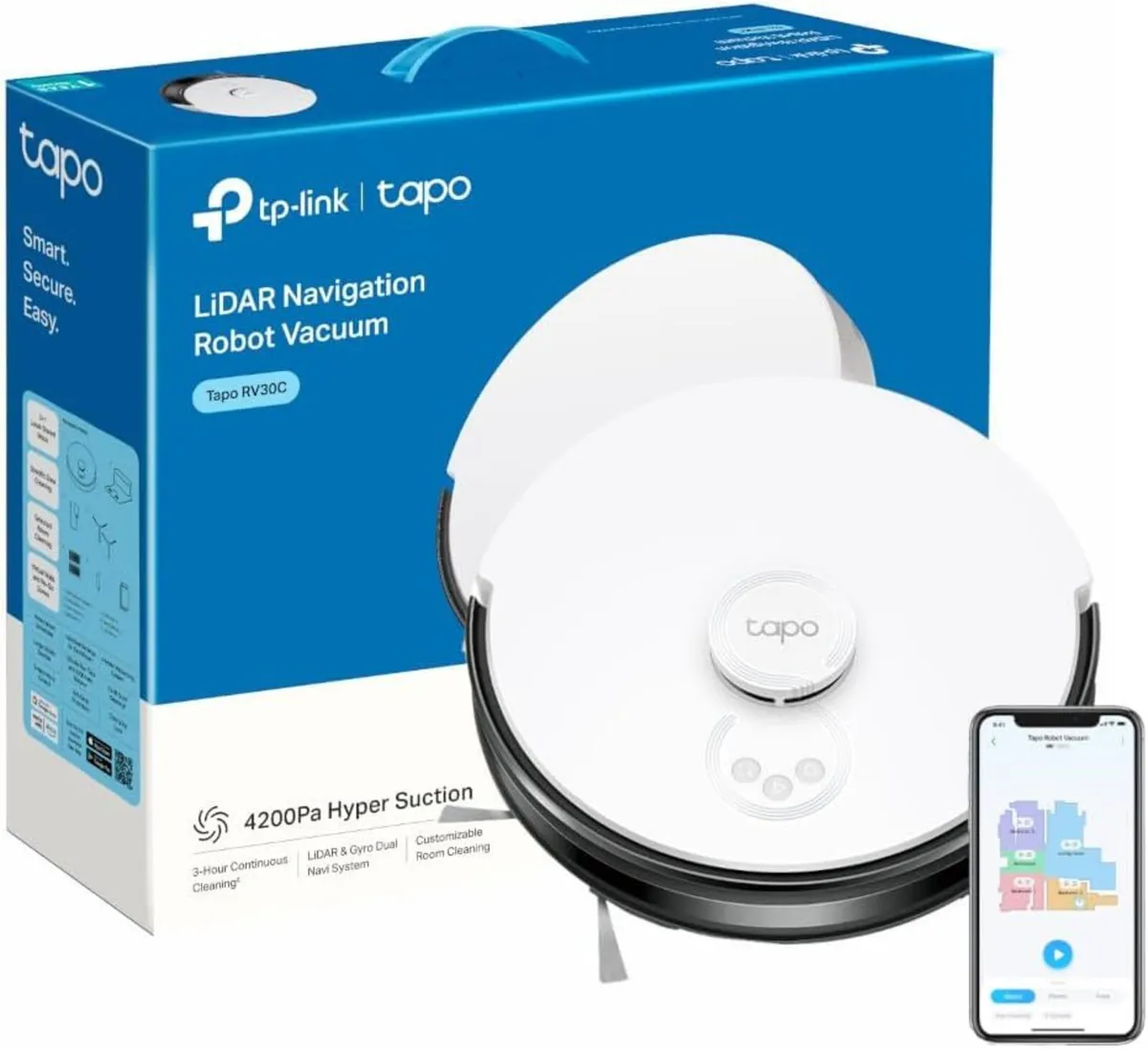 Robot Vacuum Ultra Strong 4200pa Suction Cleaner - Image 1
