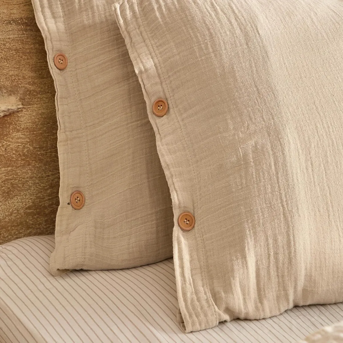 Lark Cotton Muslin Duvet Cover Set - Image 3
